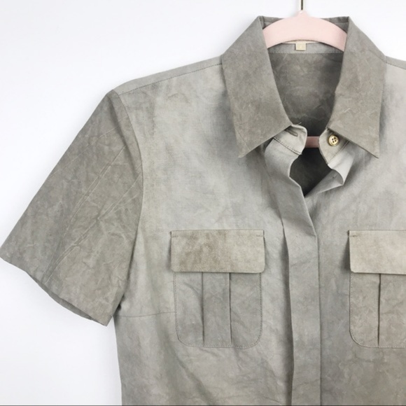 Michael Kors Collection SP2012 Ready to Wear Fashion Button Up Shirt Size 2 - Picture 3 of 7